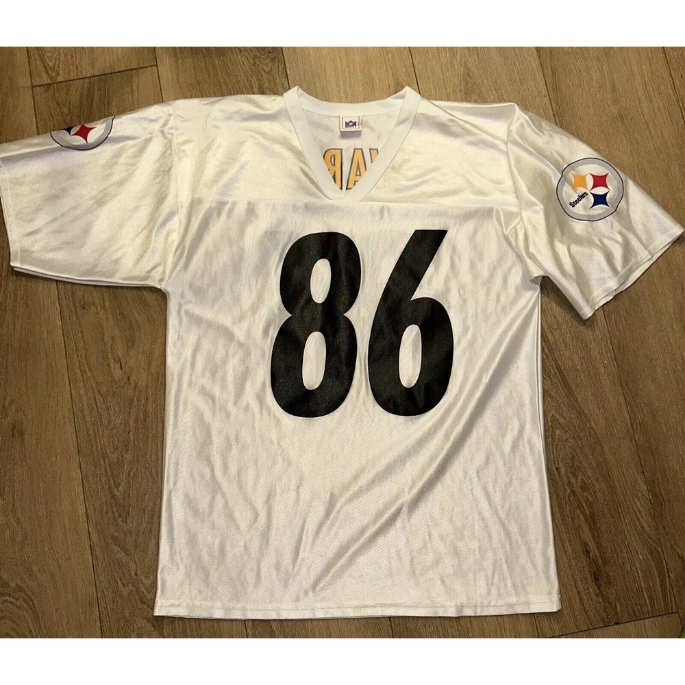 Hines Ward Pittsburgh Steelers Football Jersey‎ White #86 Size Large* Preowned